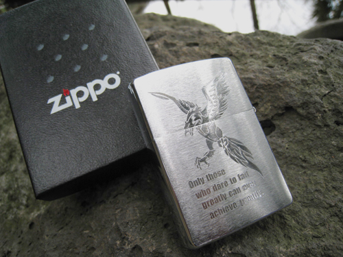 名入れオーダーメイドZippo(ジッポ) No,200 片面刻印