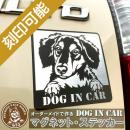 オーダーメイド・車用マグネットステッカー、DOG IN CAR